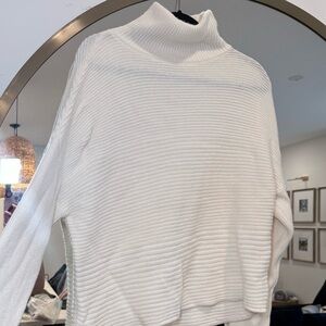 Helmut Lang Cream Turtleneck Sweater